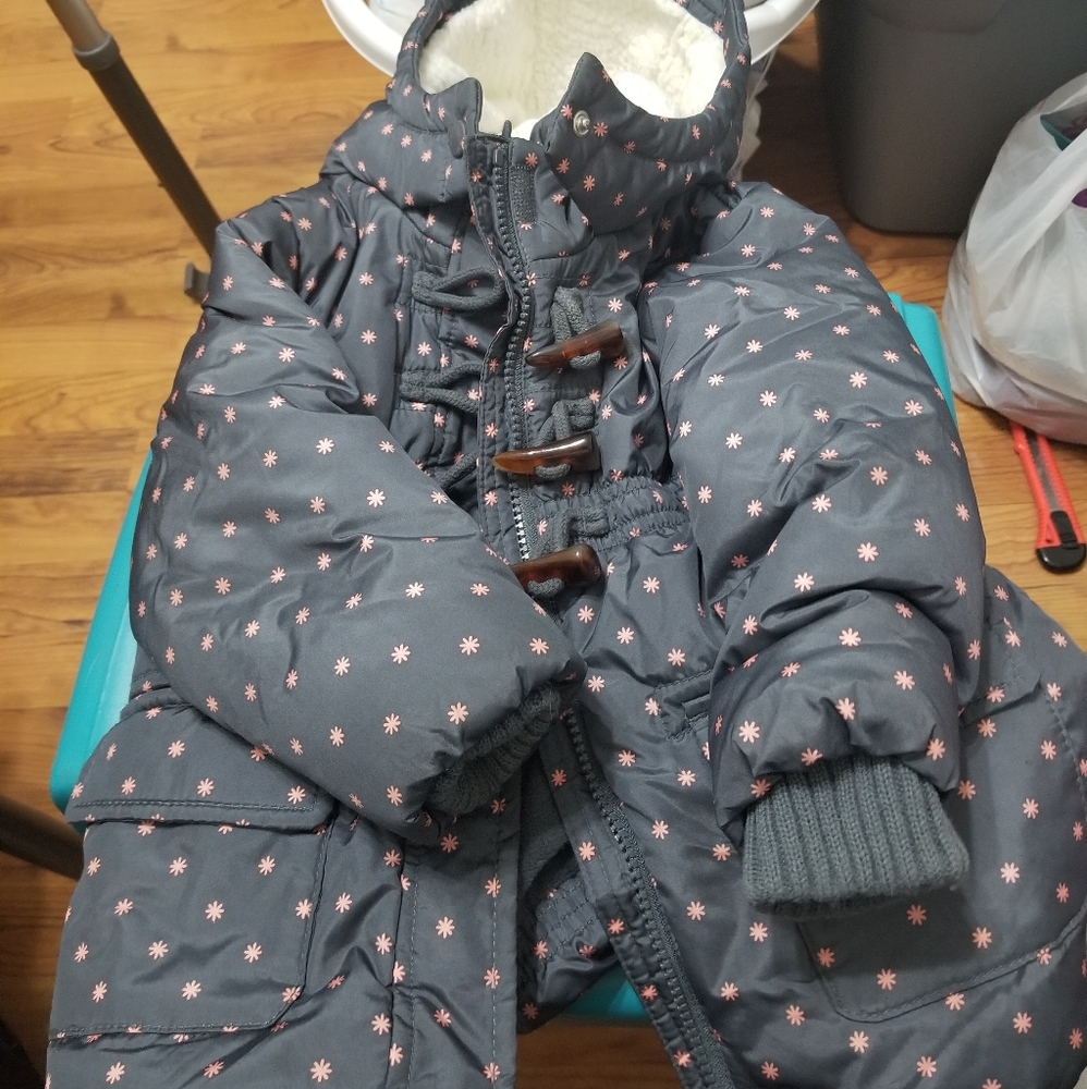 Pink and Gray Winter Coat